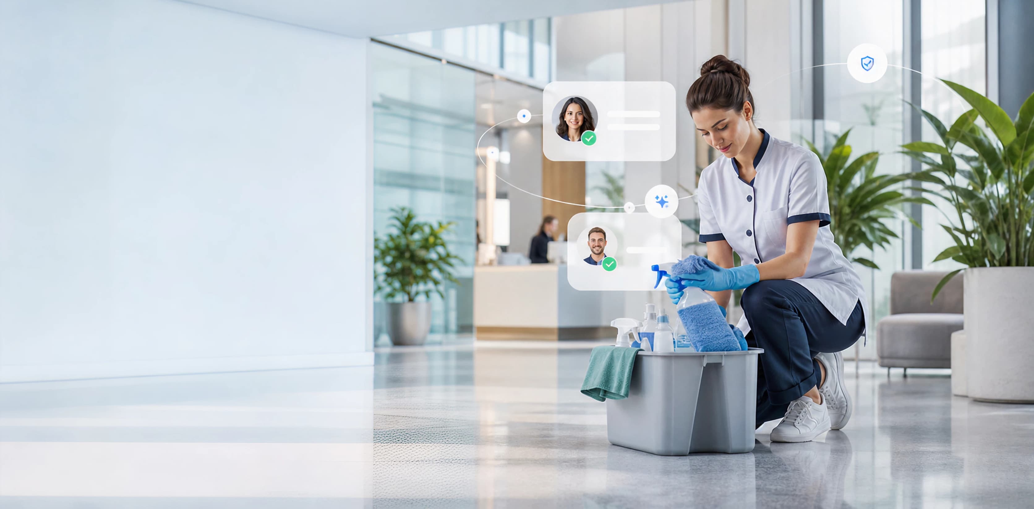 Assistant NexoClean pour trouver une entreprise de nettoyage adaptée